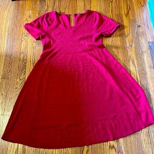 Red 2x dress 78% rayon 22% polyester